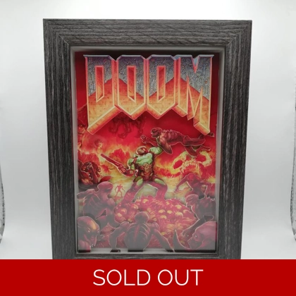DOOM 2016 3D shadow box